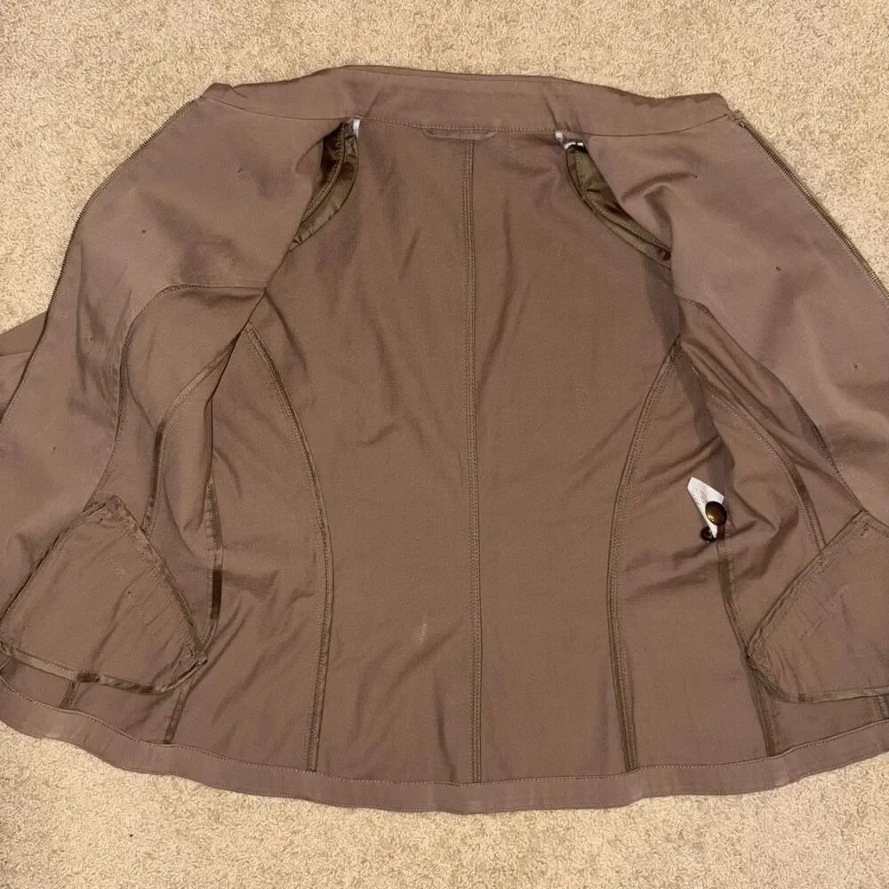 Marc Aurel double breasted military khaki fitted‎ Goge  jacket size EU 42